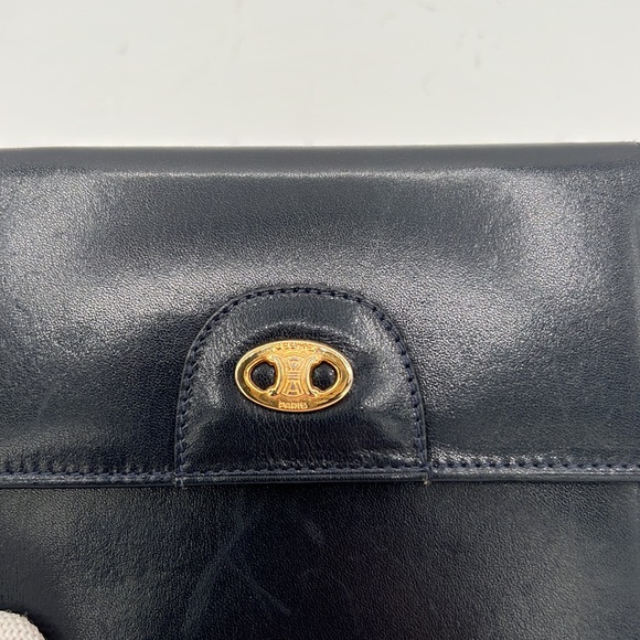 Celine Dark Navy Leather Wallet - Picture 8 of 15